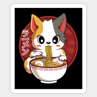 Kawaii Neko Cat Japanese Ramen Noodles Gift Sticker